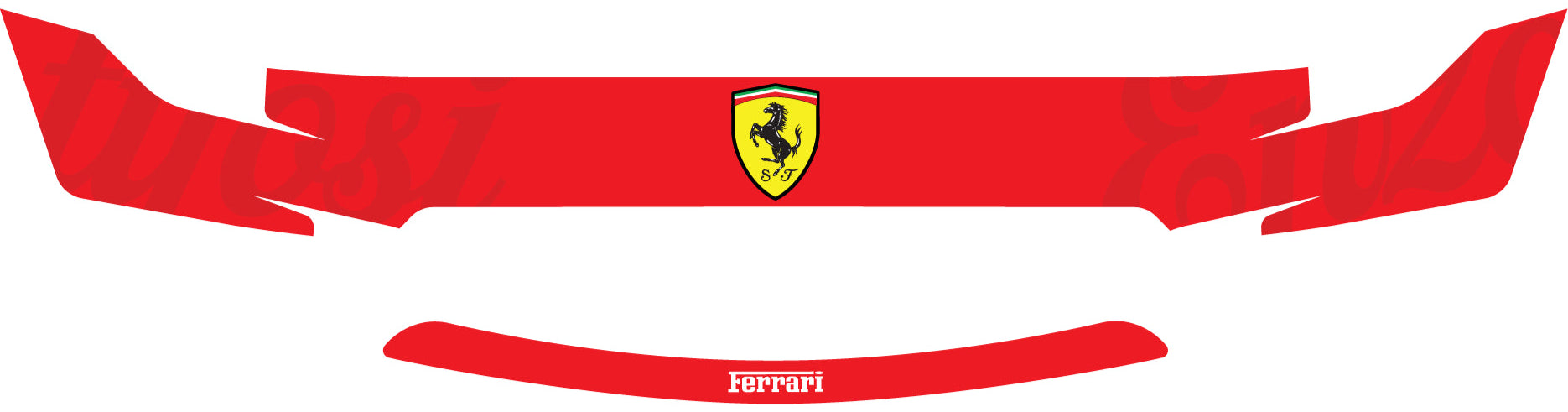 Ferrari Visor Sticker